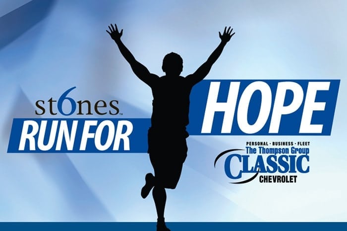6 Stones Run for Hope In Bedford This Weekend