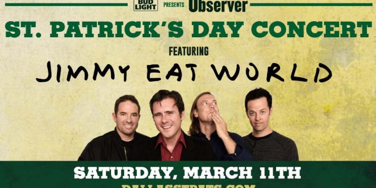 Jimmy Eat World Headlining St. Patrick’s Day Concert In Dallas